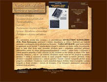 Tablet Screenshot of nasaadvokacia.sk
